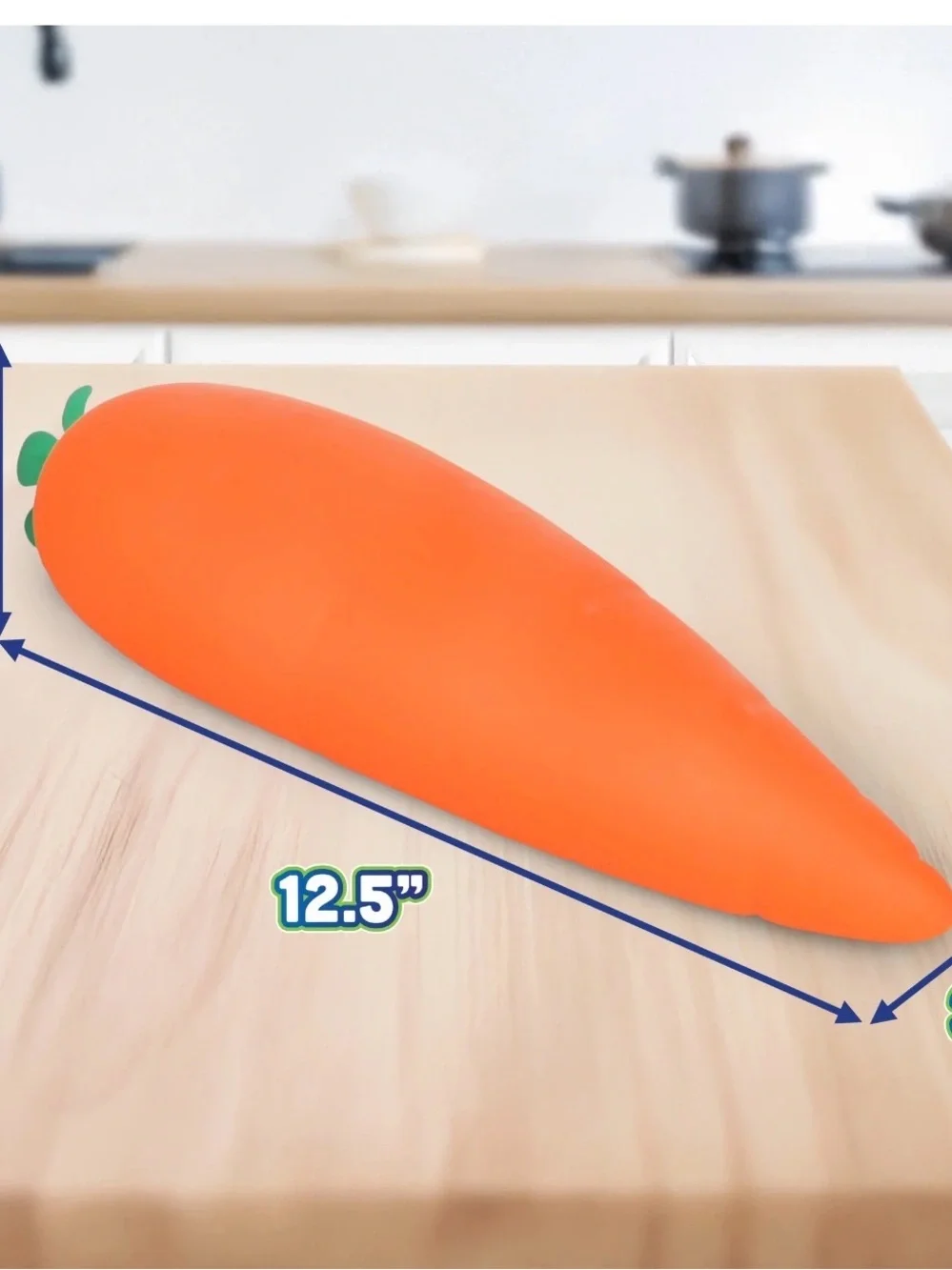Toymendous Squishy Carrot - Jumbo 12.5 inch Food Squishy Vegetable